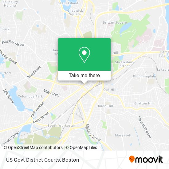 US Govt District Courts map