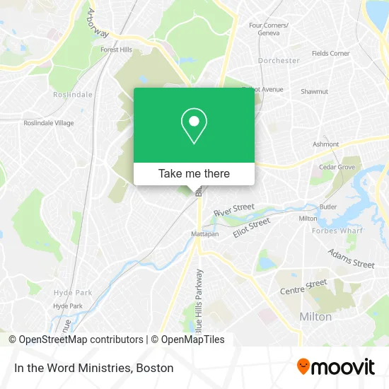 In the Word Ministries map