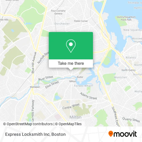 Mapa de Express Locksmith Inc