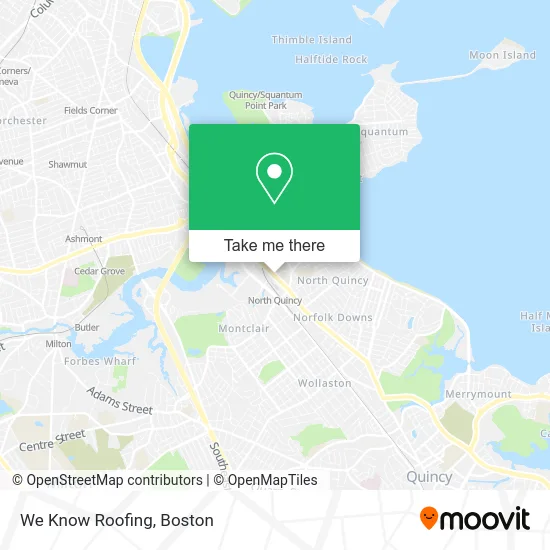 We Know Roofing map