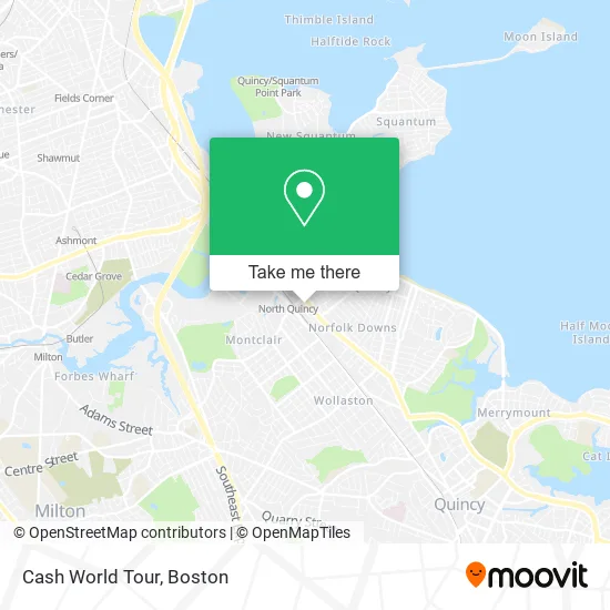 Cash World Tour map
