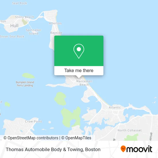 Thomas Automobile Body & Towing map