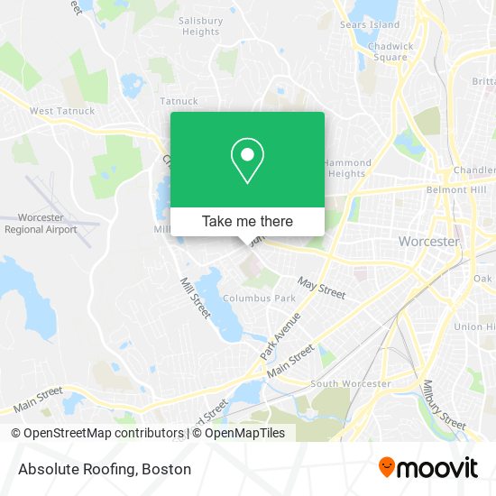 Absolute Roofing map