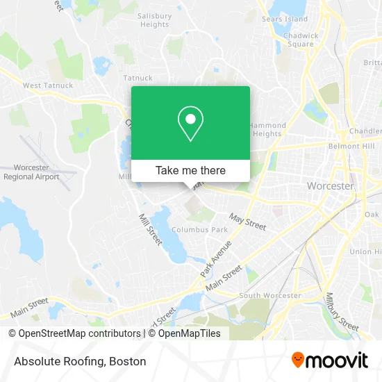 Absolute Roofing map
