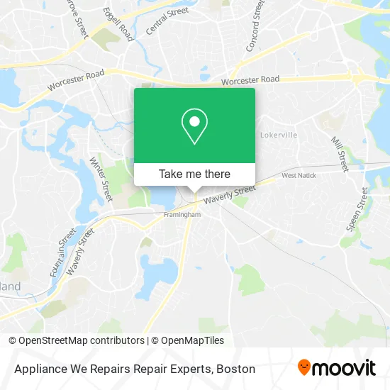 Mapa de Appliance We Repairs Repair Experts