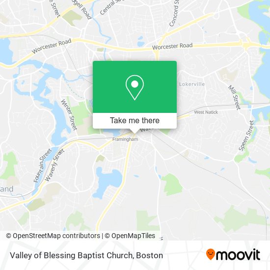Valley of Blessing Baptist Church map
