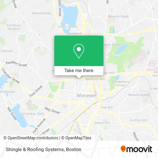Shingle & Roofing Systems map