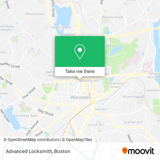 Mapa de Advanced Locksmith