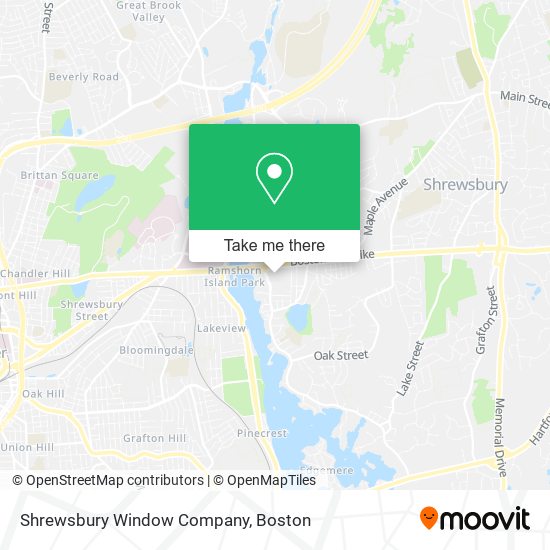 Shrewsbury Window Company map