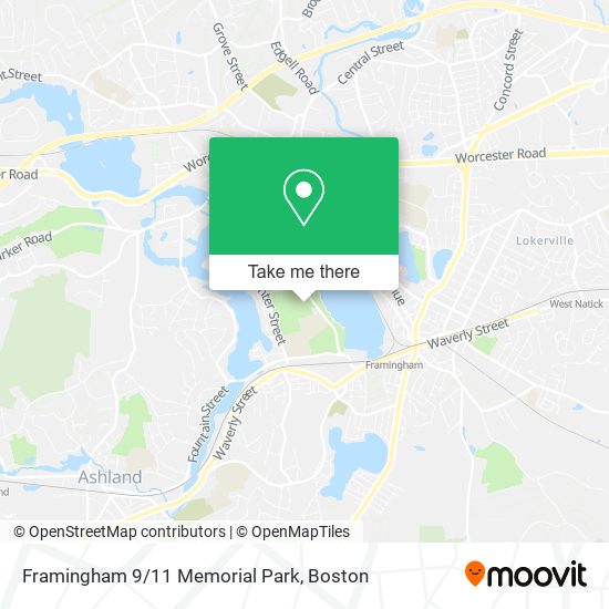 Mapa de Framingham 9/11 Memorial Park