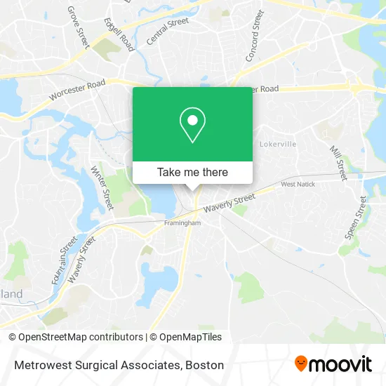 Metrowest Surgical Associates map