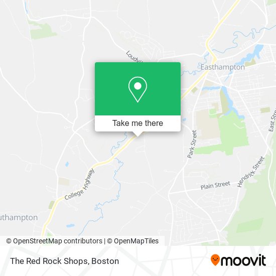 The Red Rock Shops map