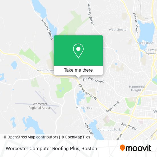 Worcester Computer Roofing Plus map