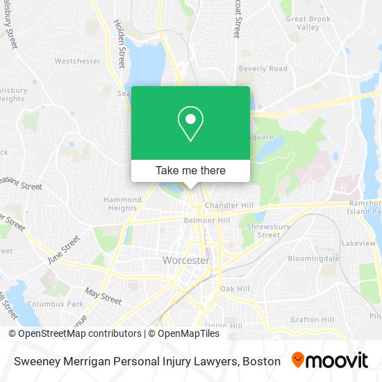 Sweeney Merrigan Personal Injury Lawyers map
