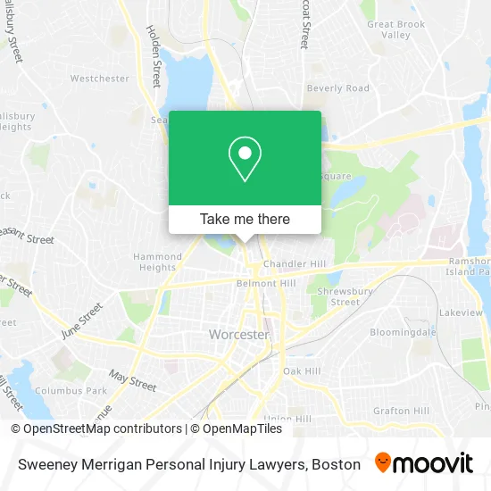 Sweeney Merrigan Personal Injury Lawyers map