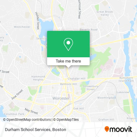 Durham School Services map