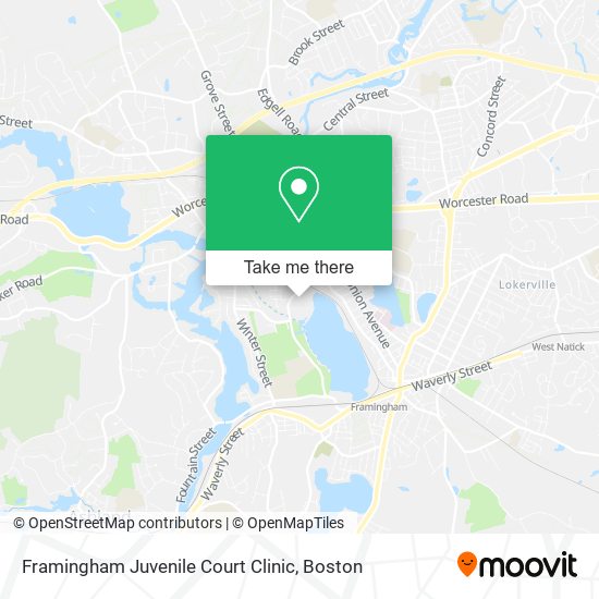 Framingham Juvenile Court Clinic map