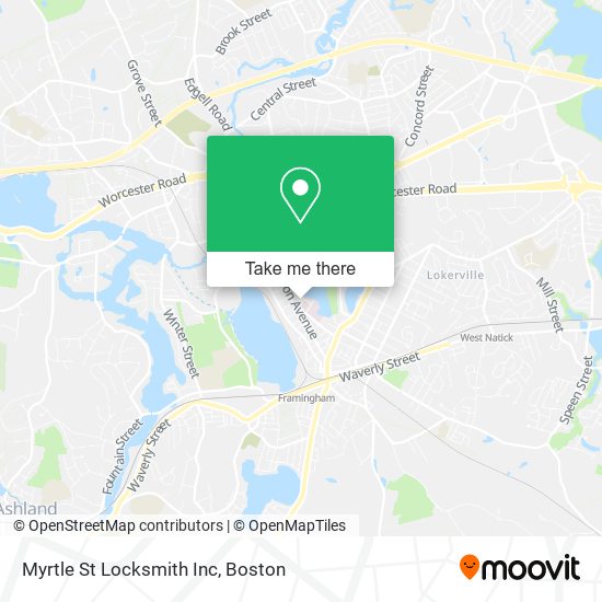 Myrtle St Locksmith Inc map