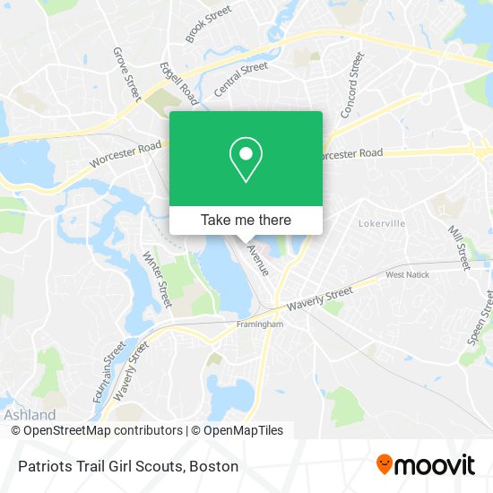 Patriots Trail Girl Scouts map