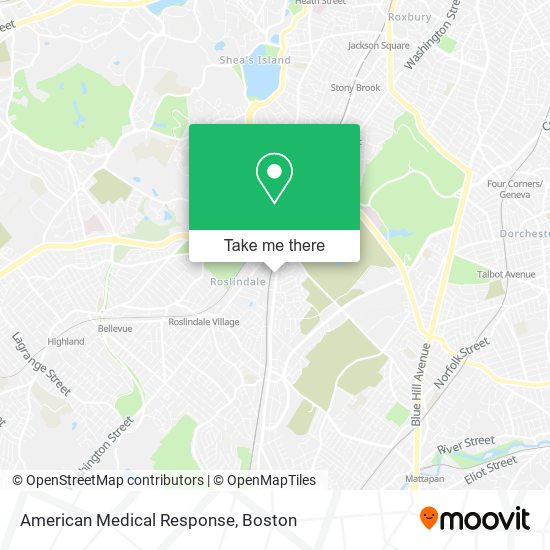 American Medical Response map