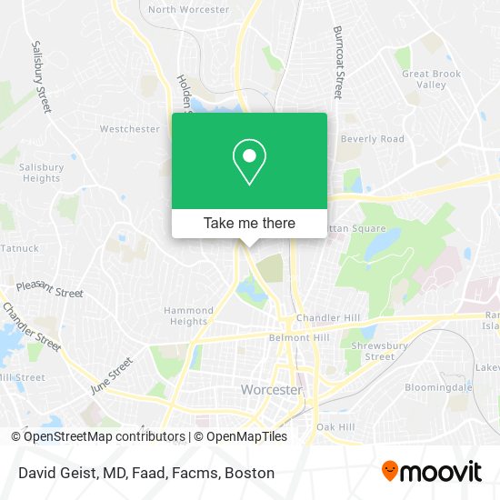 David Geist, MD, Faad, Facms map