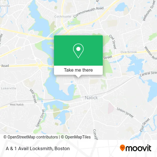 A & 1 Avail Locksmith map