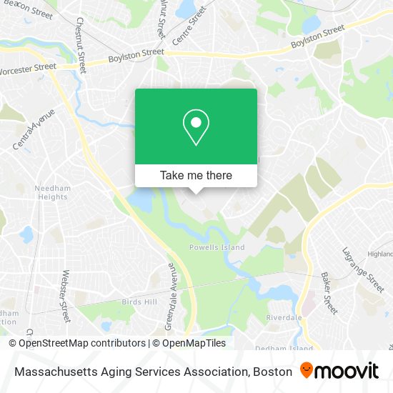 Mapa de Massachusetts Aging Services Association