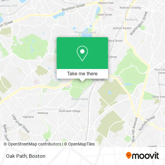Mapa de Oak Path