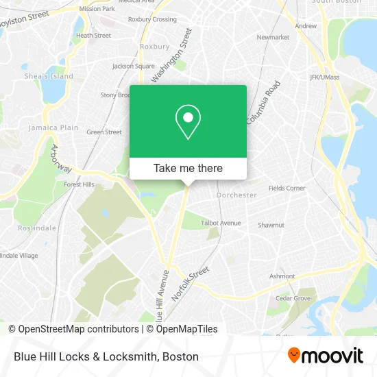 Blue Hill Locks & Locksmith map