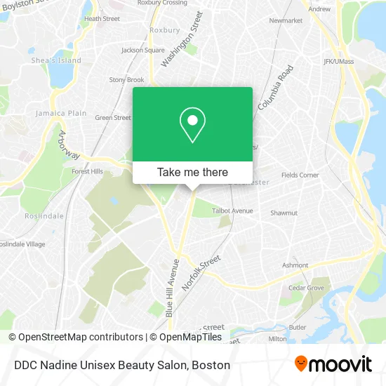Mapa de DDC Nadine Unisex Beauty Salon