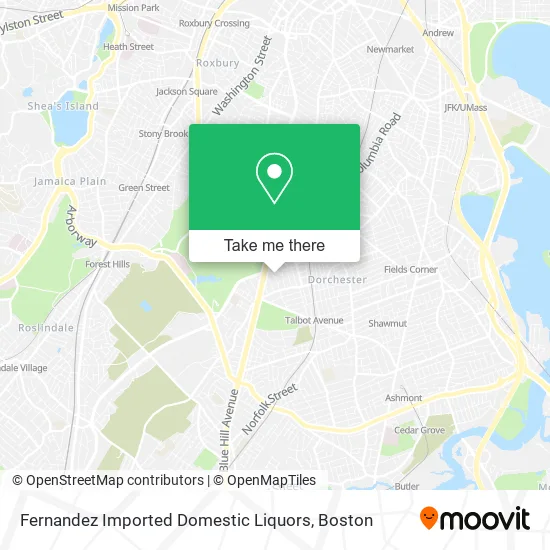 Mapa de Fernandez Imported Domestic Liquors