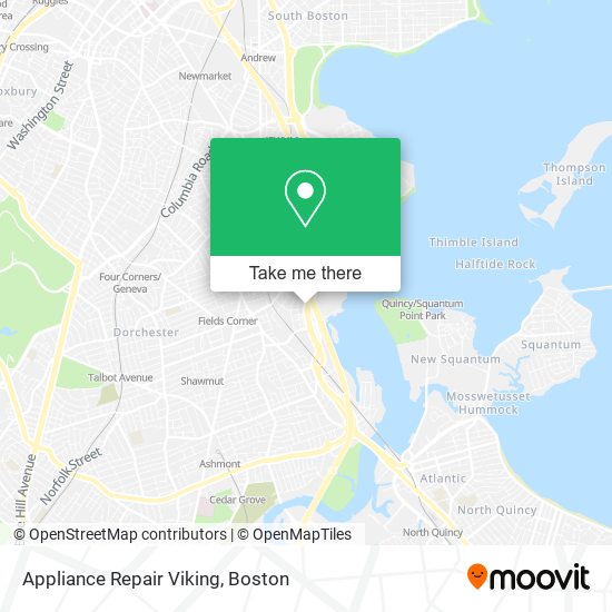 Appliance Repair Viking map
