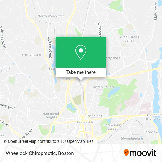 Wheelock Chiropractic map