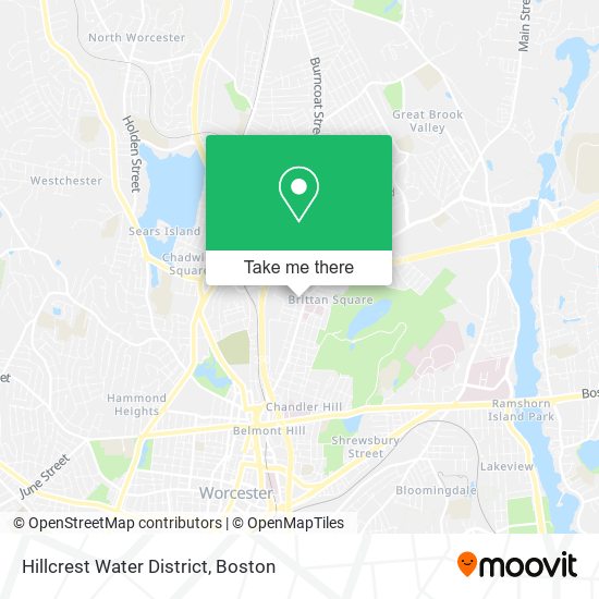 Hillcrest Water District map
