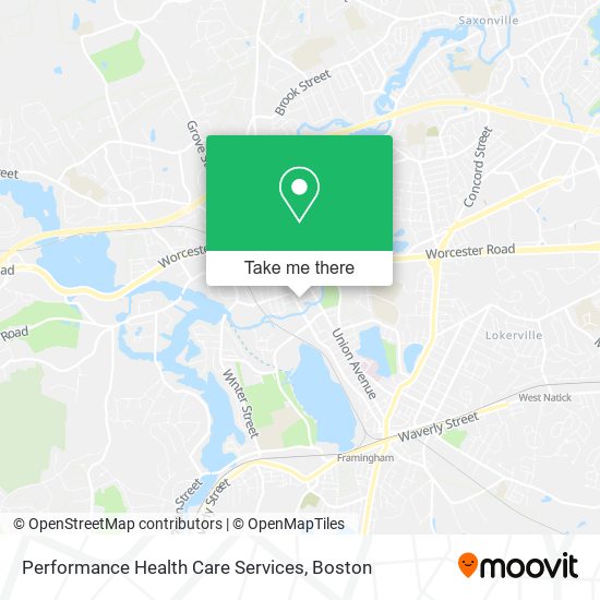 Performance Health Care Services map