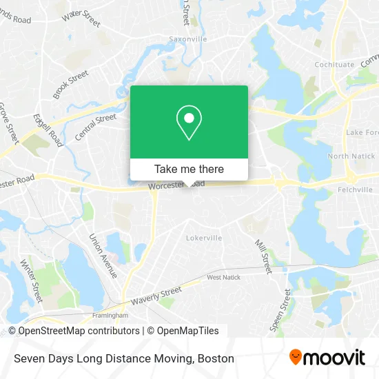 Seven Days Long Distance Moving map