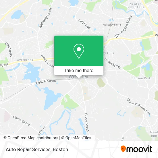 Auto Repair Services map