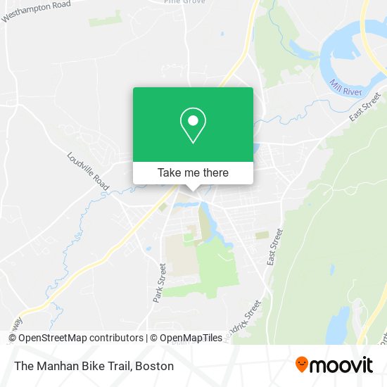 Mapa de The Manhan Bike Trail