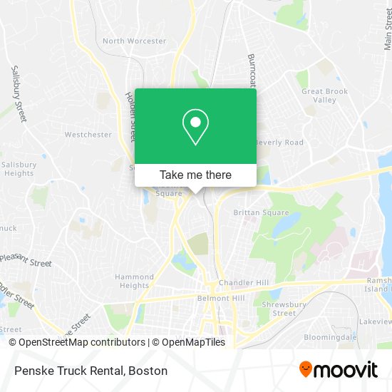 Mapa de Penske Truck Rental
