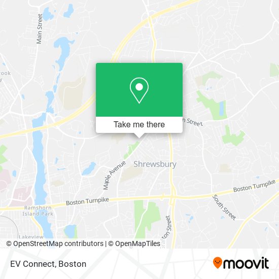 Mapa de EV Connect