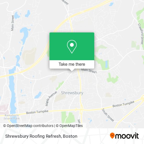 Shrewsbury Roofing Refresh map
