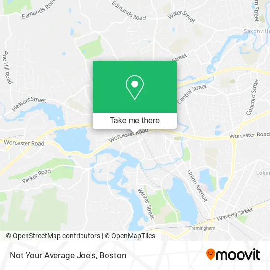 Mapa de Not Your Average Joe's