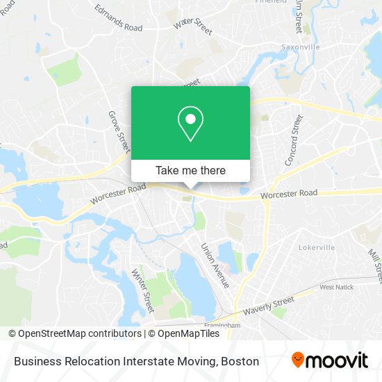 Mapa de Business Relocation Interstate Moving