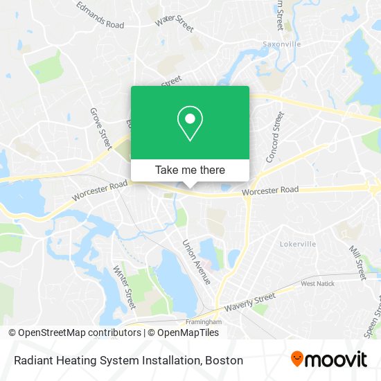 Radiant Heating System Installation map