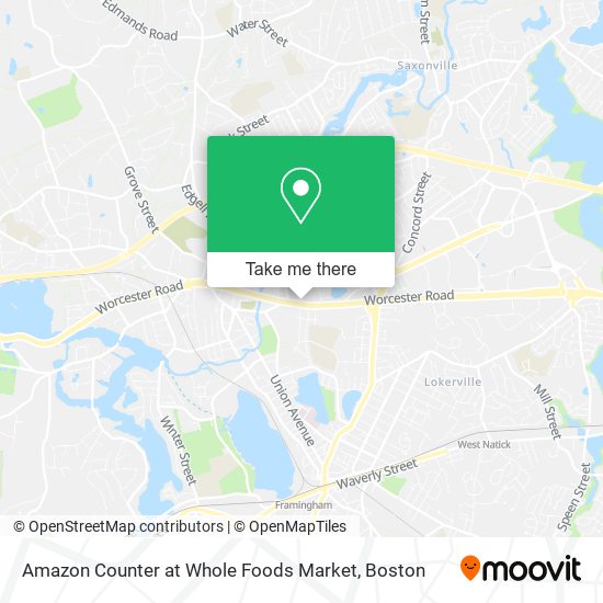 Amazon Counter at Whole Foods Market map