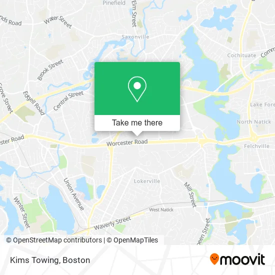 Kims Towing map