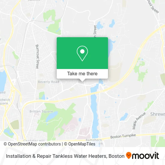 Installation & Repair Tankless Water Heaters map