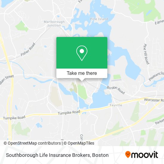 Southborough Life Insurance Brokers map