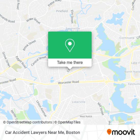 Car Accident Lawyers Near Me map