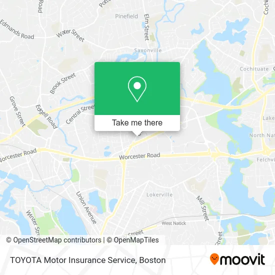 TOYOTA Motor Insurance Service map